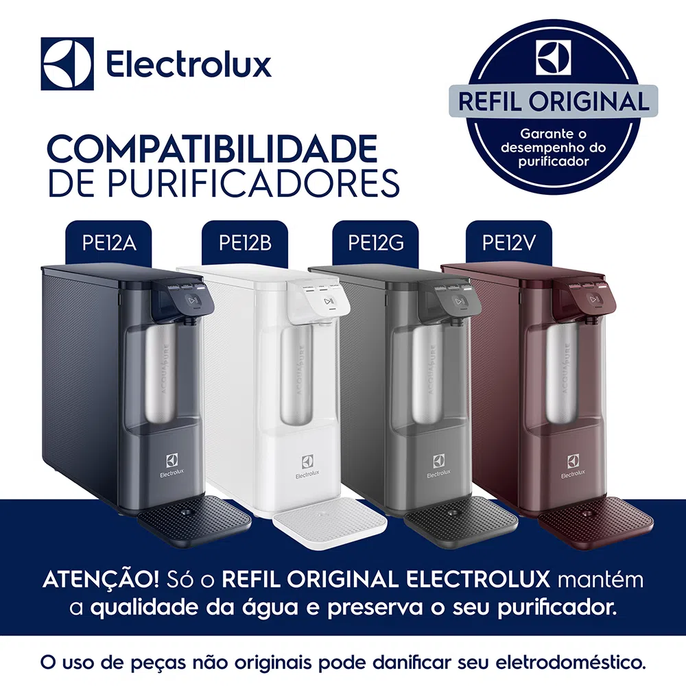 Refil Filtro Electrolux Compatível PE12A PE12B PE12G E PE12V