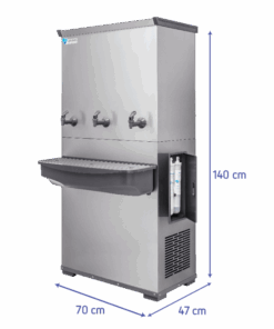 Bebedouro Industrial 100L RESIST em Inox com 3 Torneiras