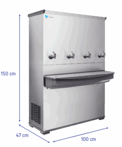 Bebedouro Industrial 200L RESIST em Inox com 4 Torneiras