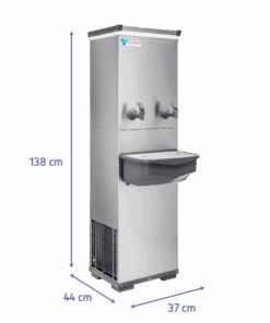 Bebedouro Industrial 50L RESIST em Inox com 2 Torneiras