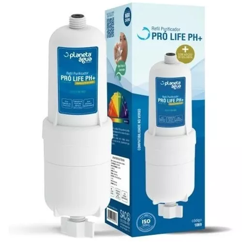 Refil Alcalino Filtro Para Purificador de Água Soft Everest (Pró Life PH+ Compatível  Modelos Plus, Star, Slim, Fit e Baby)