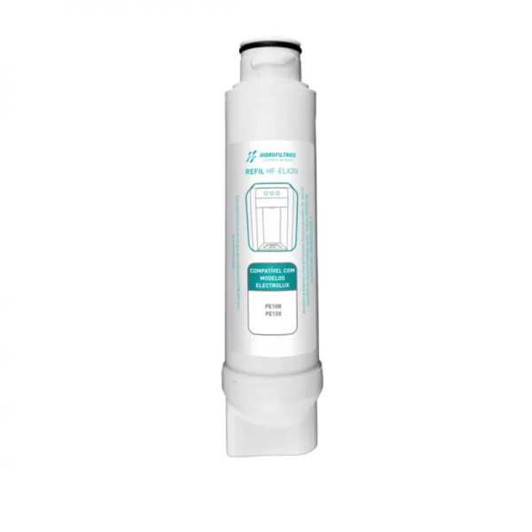 Refil Filtro Para Purificador de Água Electrolux (HF ELX 20 Compatível Modelos PE10B  e PE10X)